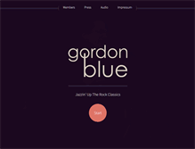 Tablet Screenshot of gordon-blue.com
